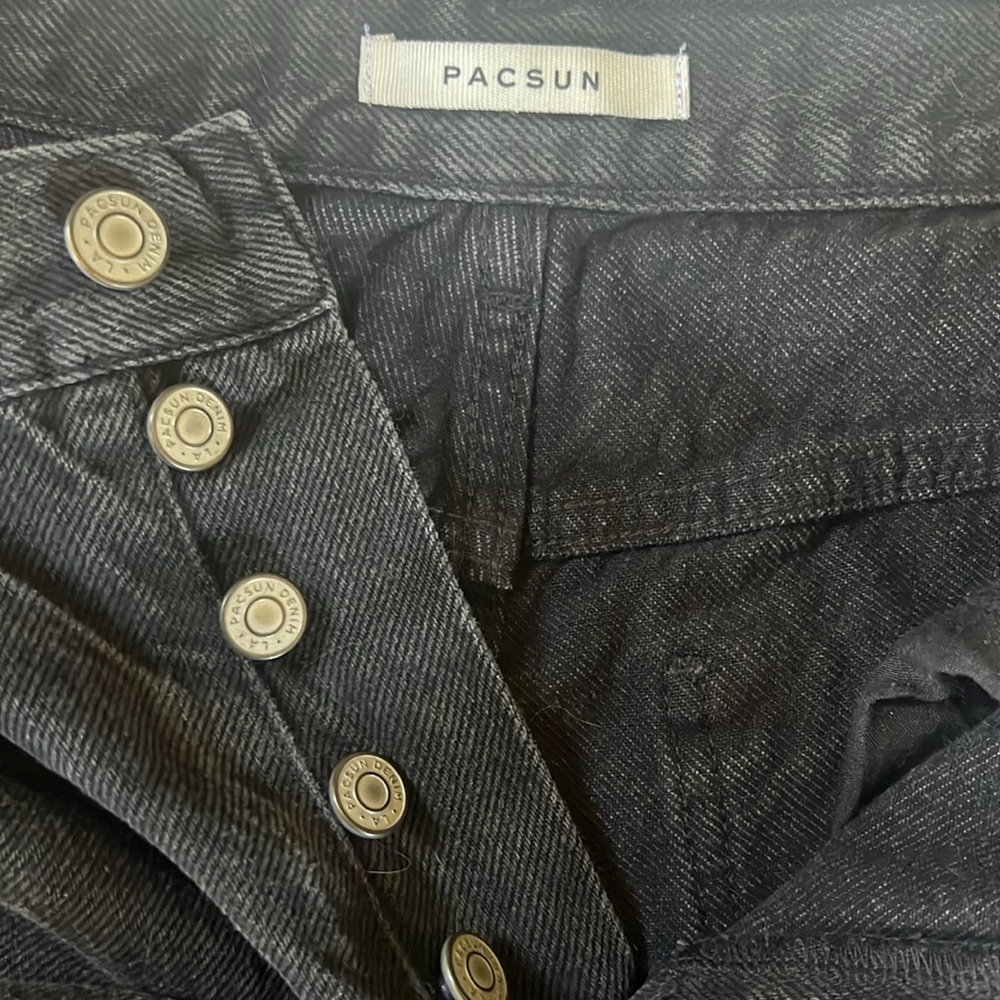 PacSun black Dad Button-Fly Jeans - Picture 3 of 4